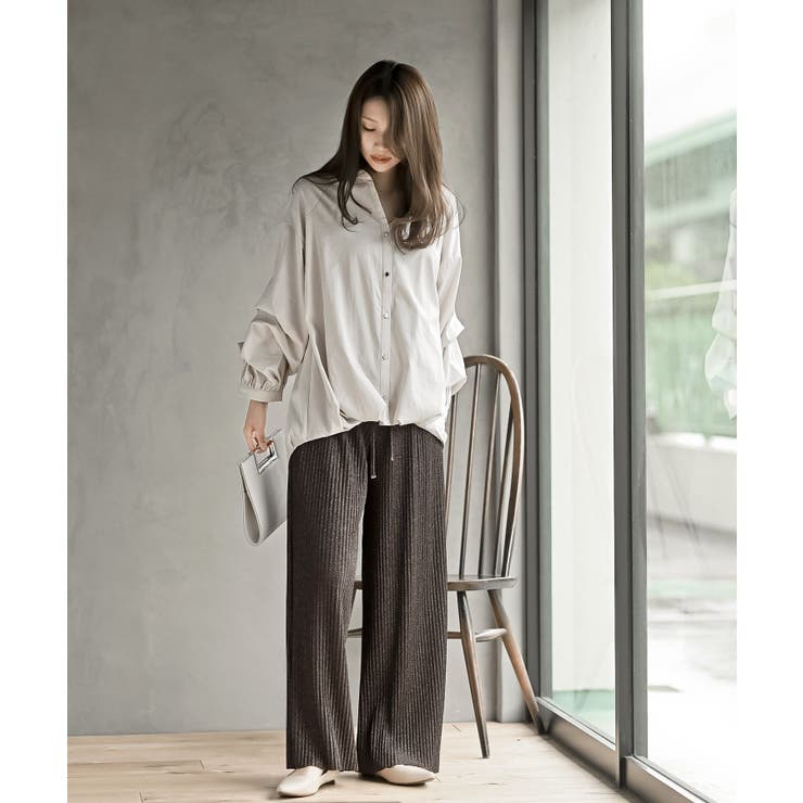 ラメカットジョーゼットプリーツパンツ | rps | 詳細画像38 