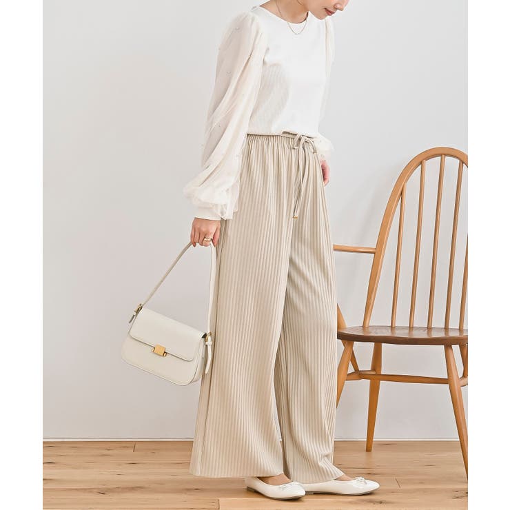 ラメカットジョーゼットプリーツパンツ | rps | 詳細画像5 