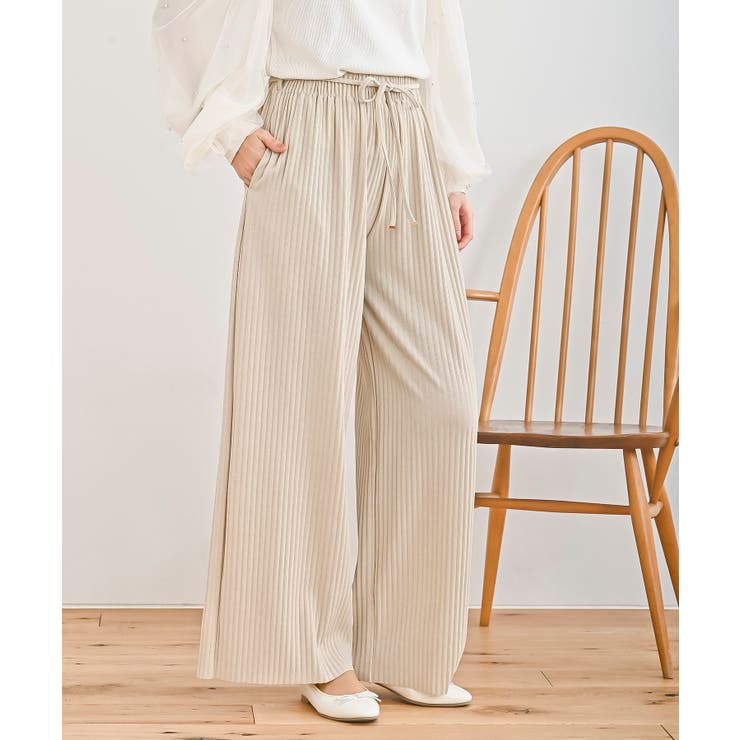 ラメカットジョーゼットプリーツパンツ | rps | 詳細画像6 