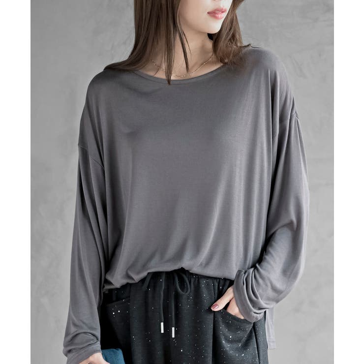 MIDグレー | シアー天竺ロンＴ | rps