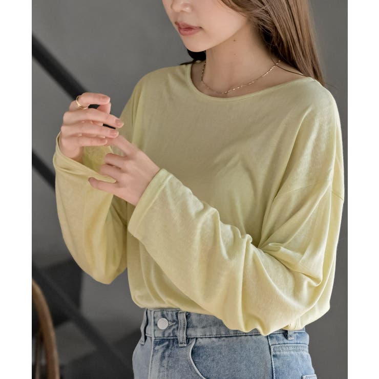 イエロー | シアー天竺ロンＴ | rps