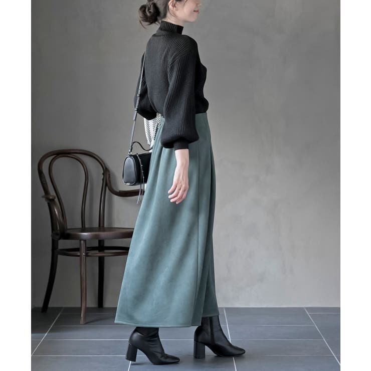 ポンチスエードフレアースカート | rps | 詳細画像30 