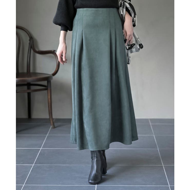 ポンチスエードフレアースカート | rps | 詳細画像31 