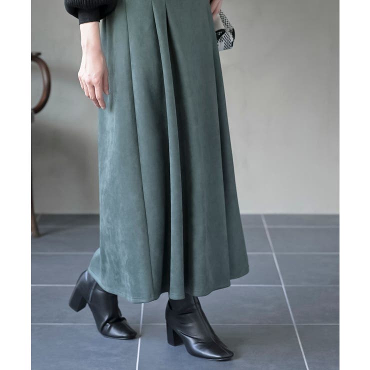 ポンチスエードフレアースカート | rps | 詳細画像34 