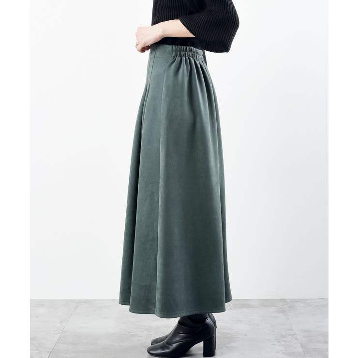 ポンチスエードフレアースカート | rps | 詳細画像35 