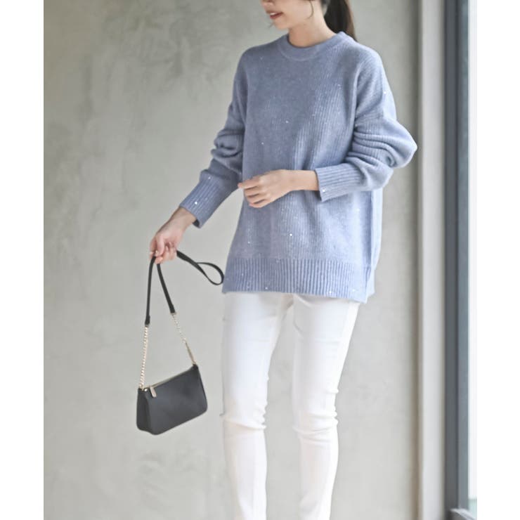 ラメスパンコールニットプルオーバー | rps | 詳細画像12 