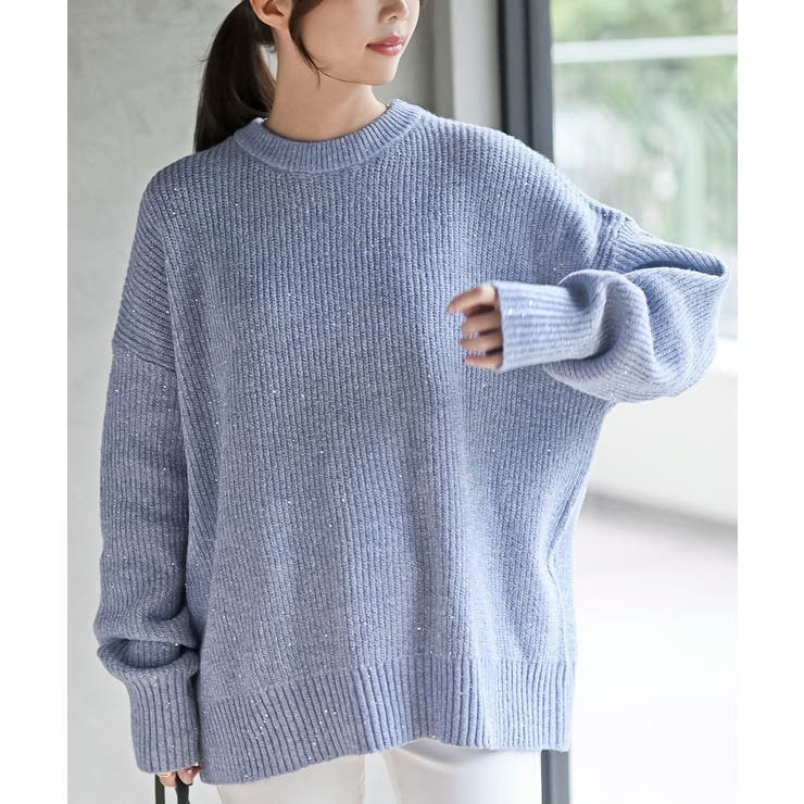 ラメスパンコールニットプルオーバー | rps | 詳細画像15 