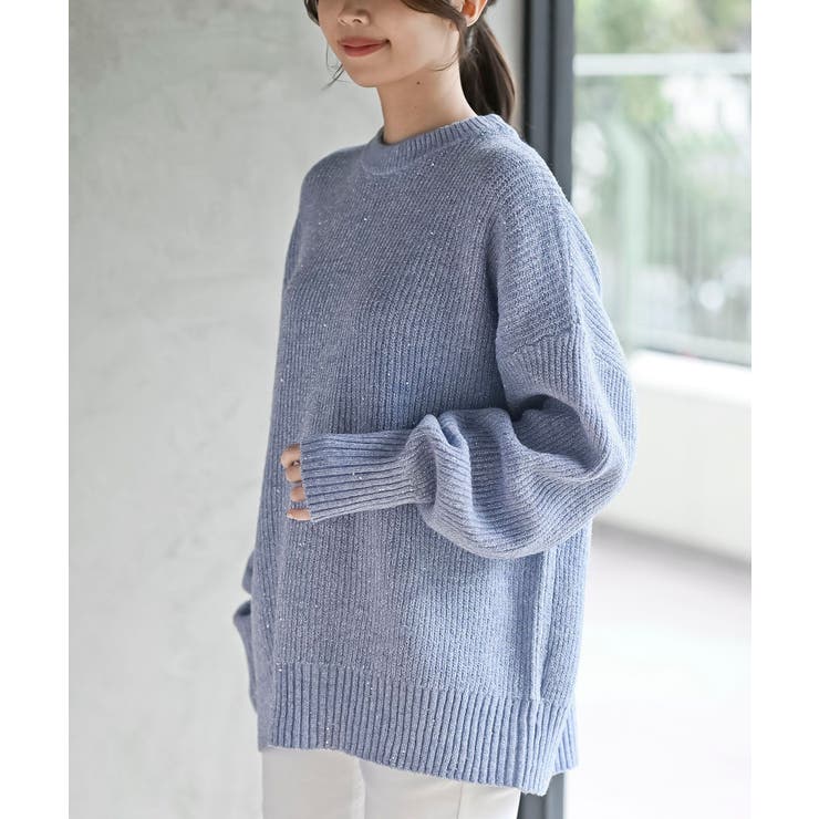 ラメスパンコールニットプルオーバー | rps | 詳細画像16 