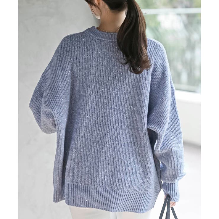 ラメスパンコールニットプルオーバー | rps | 詳細画像17 