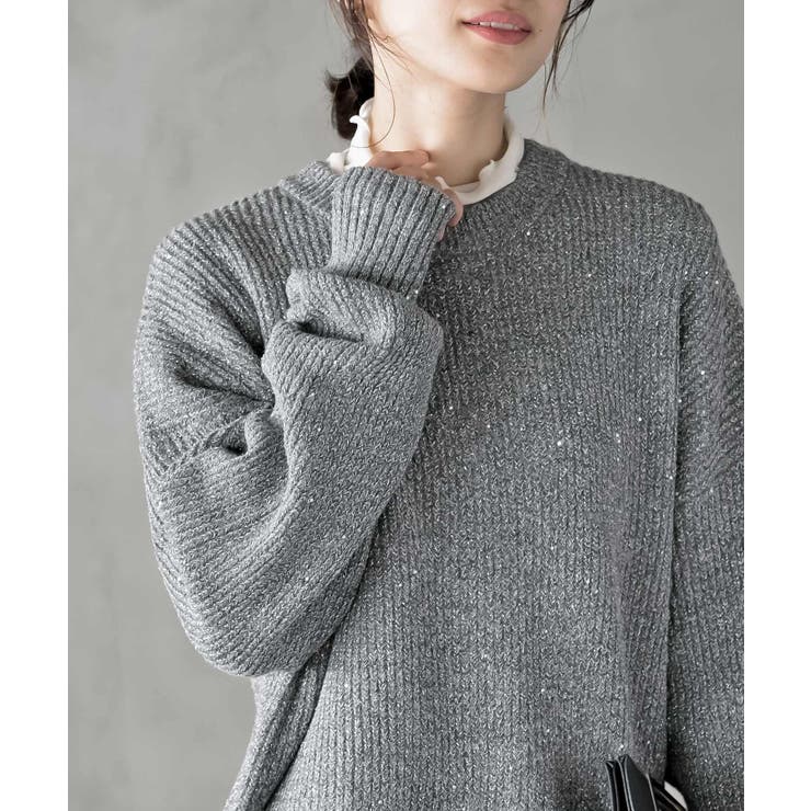 ラメスパンコールニットプルオーバー | rps | 詳細画像23 