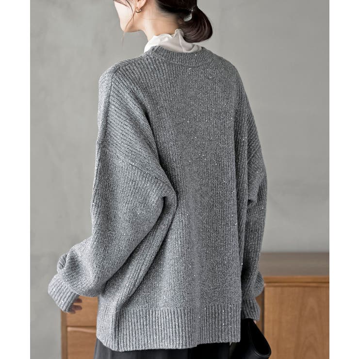 ラメスパンコールニットプルオーバー | rps | 詳細画像25 