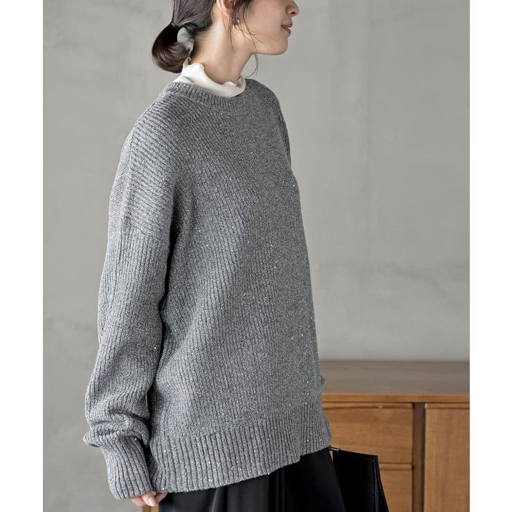 ラメスパンコールニットプルオーバー | rps | 詳細画像26 