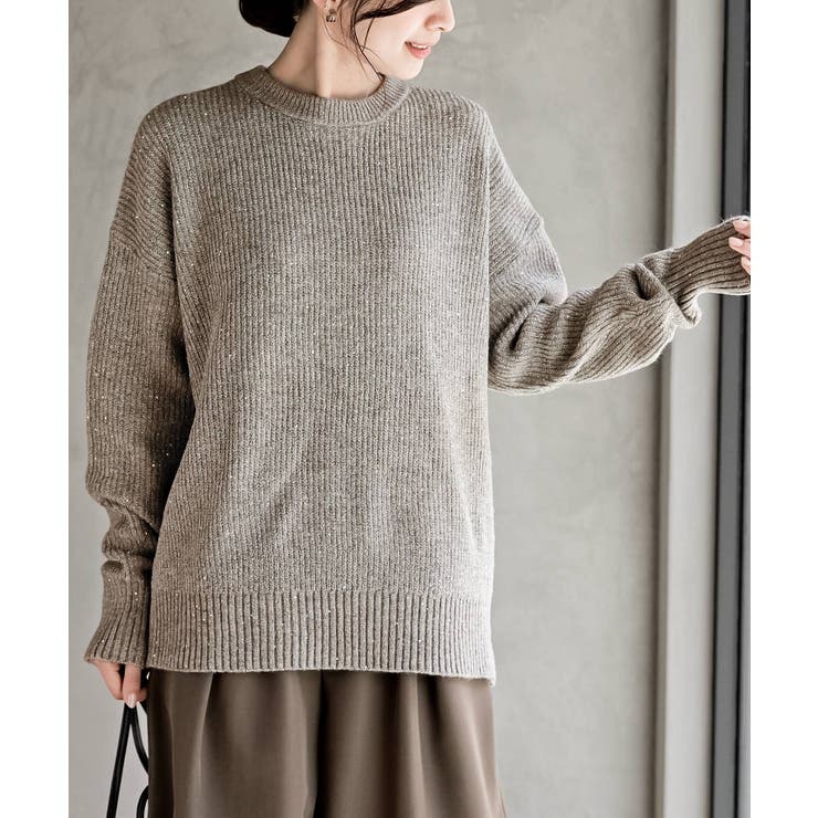 ラメスパンコールニットプルオーバー | rps | 詳細画像31 