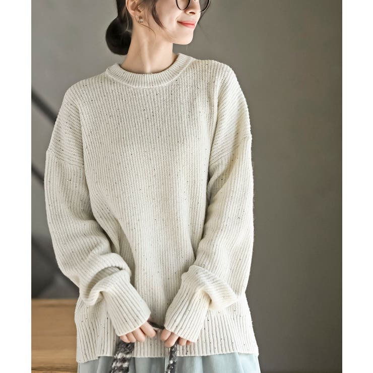 ラメスパンコールニットプルオーバー | rps | 詳細画像6 