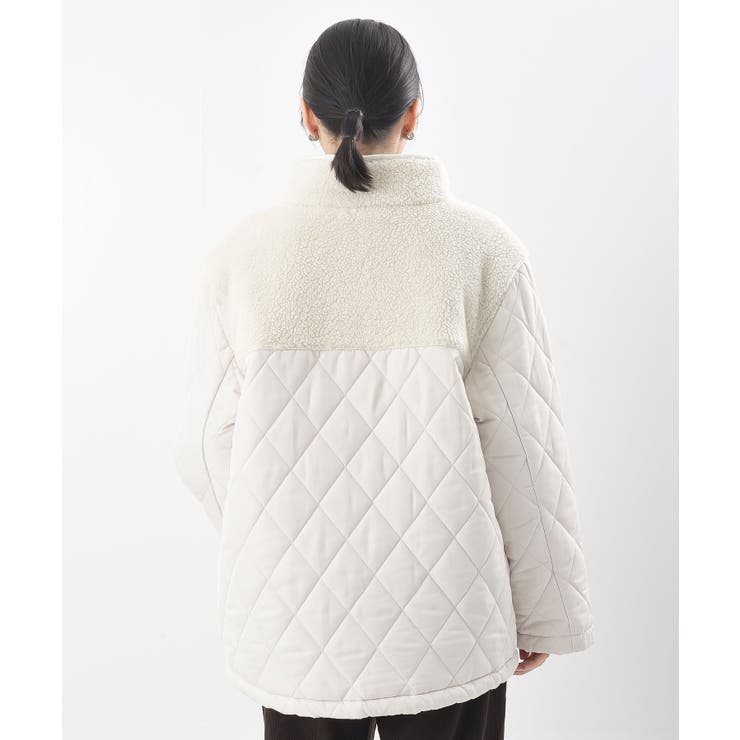 ボア×キルト切替ジップスタンドブルゾン | rps | 詳細画像20 