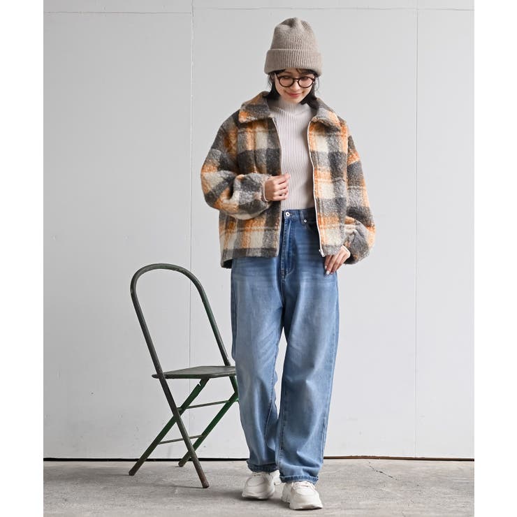 チェック柄ボアショートジャケット | rps | 詳細画像19 