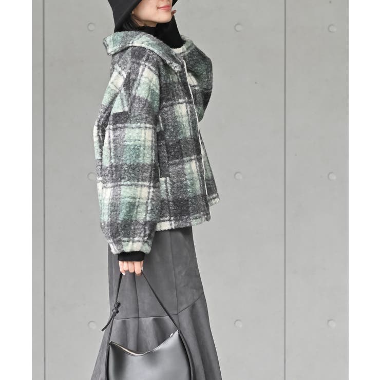 チェック柄ボアショートジャケット | rps | 詳細画像21 