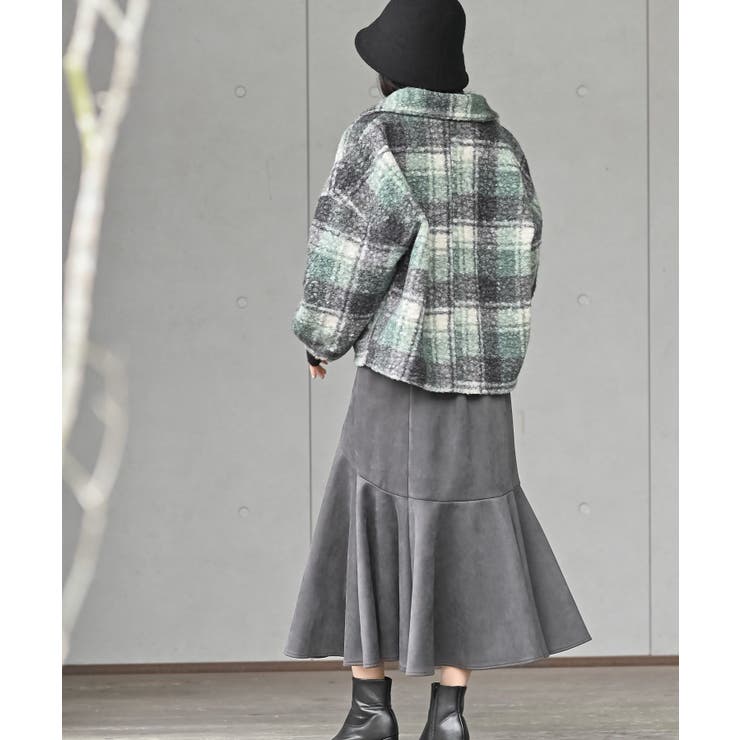 チェック柄ボアショートジャケット | rps | 詳細画像22 