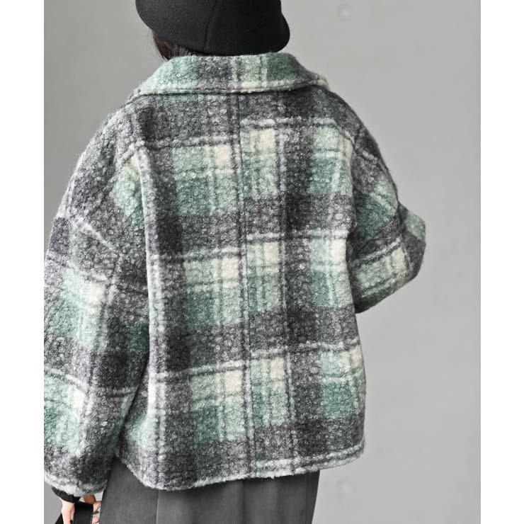 チェック柄ボアショートジャケット | rps | 詳細画像26 