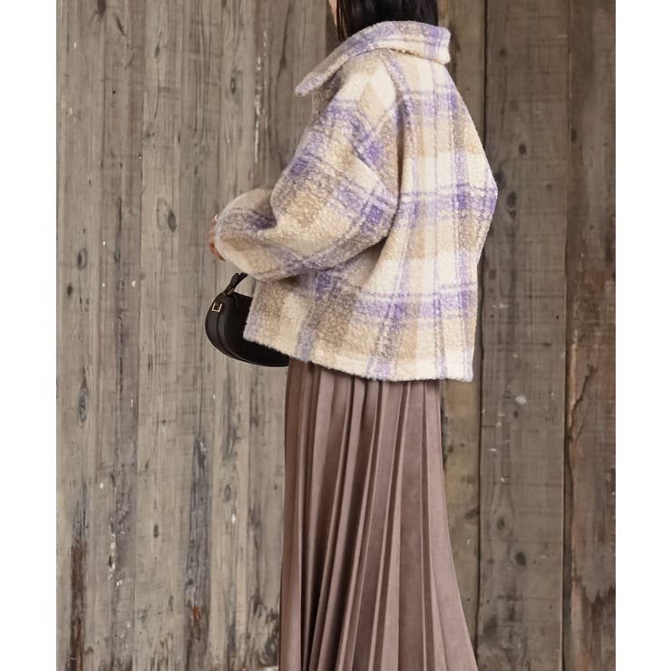 チェック柄ボアショートジャケット | rps | 詳細画像29 