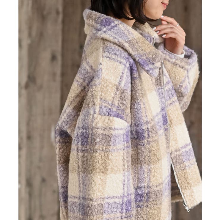 チェック柄ボアショートジャケット | rps | 詳細画像33 