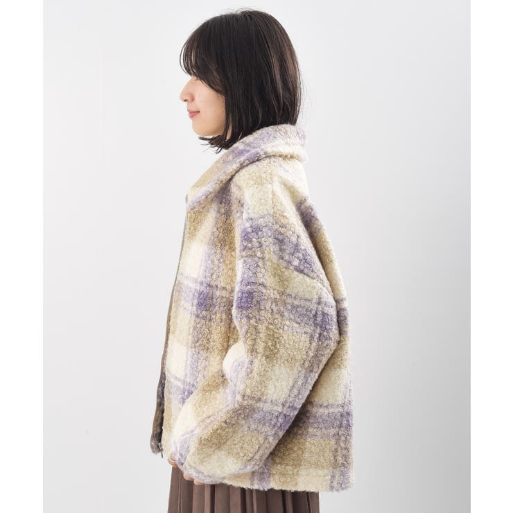 チェック柄ボアショートジャケット | rps | 詳細画像36 