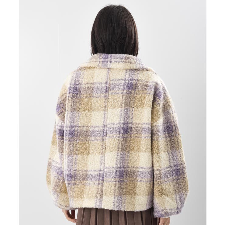 チェック柄ボアショートジャケット | rps | 詳細画像37 