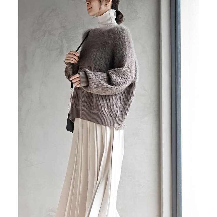 編地切替シャギーニットプルオーバー | rps | 詳細画像10 