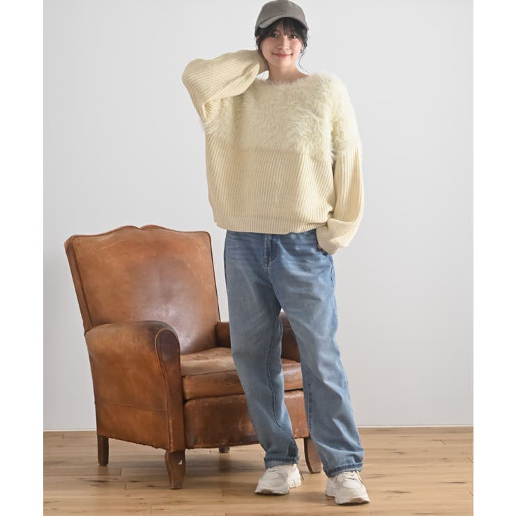 編地切替シャギーニットプルオーバー | rps | 詳細画像2 