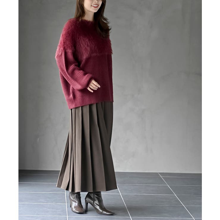 編地切替シャギーニットプルオーバー | rps | 詳細画像20 