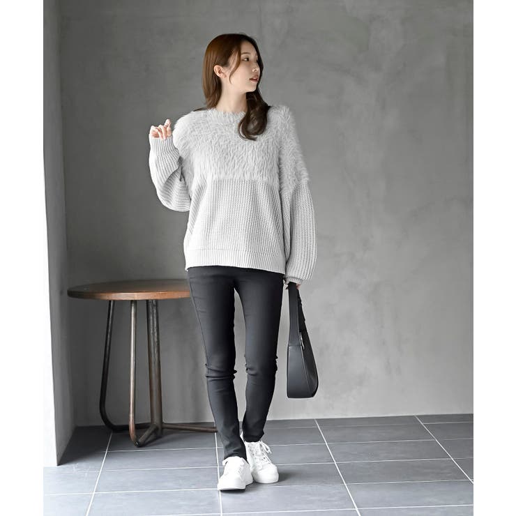 編地切替シャギーニットプルオーバー | rps | 詳細画像25 