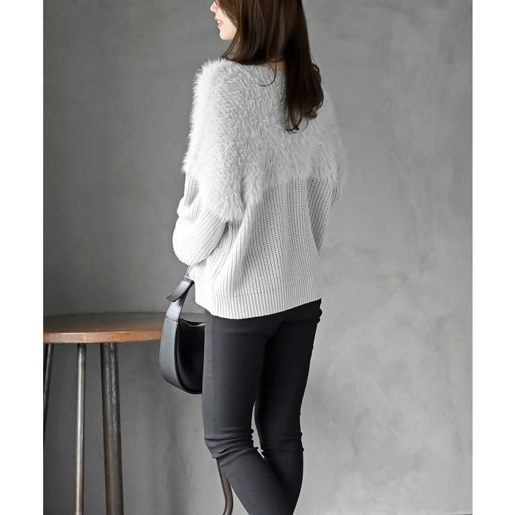 編地切替シャギーニットプルオーバー | rps | 詳細画像27 