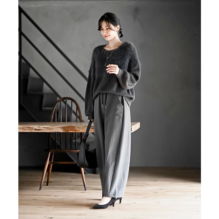 編地切替シャギーニットプルオーバー | rps | 詳細画像33 