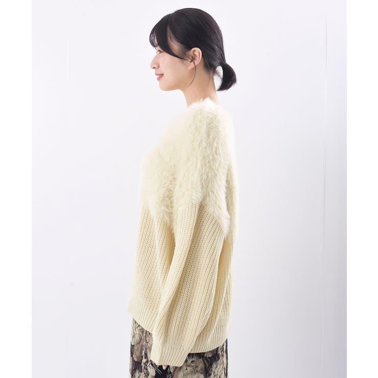 編地切替シャギーニットプルオーバー | rps | 詳細画像41 