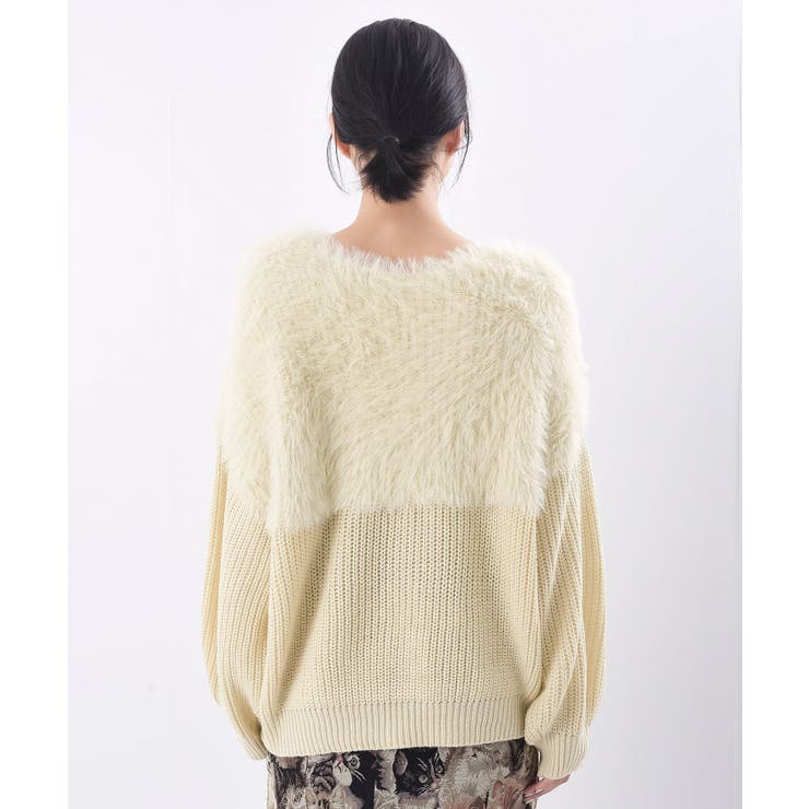 編地切替シャギーニットプルオーバー | rps | 詳細画像43 