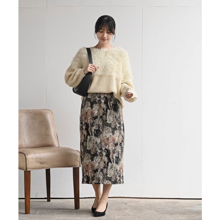 編地切替シャギーニットプルオーバー | rps | 詳細画像8 