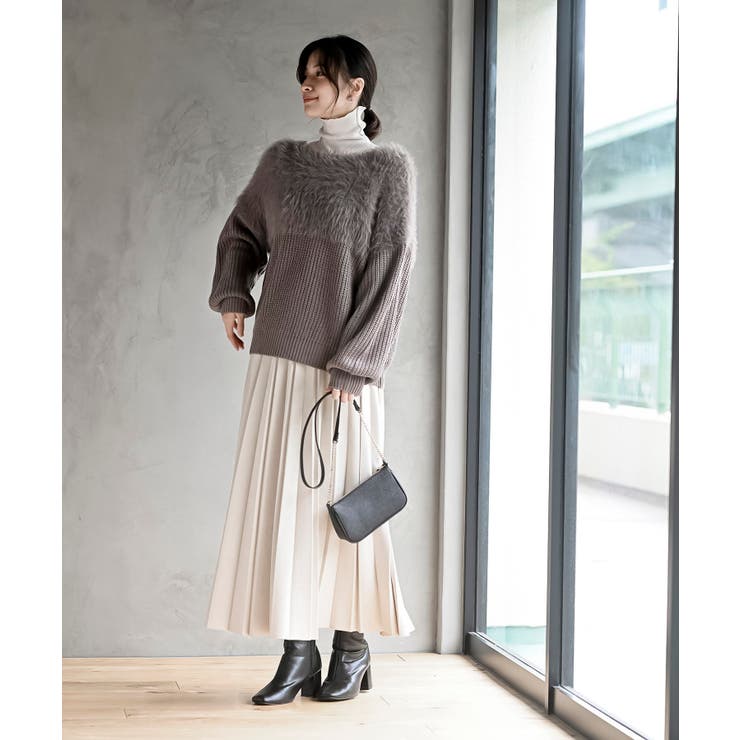 編地切替シャギーニットプルオーバー | rps | 詳細画像9 