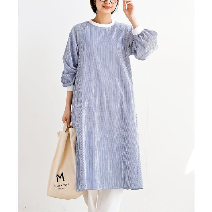 ストライプ | コットンフレアーワンピース | rps