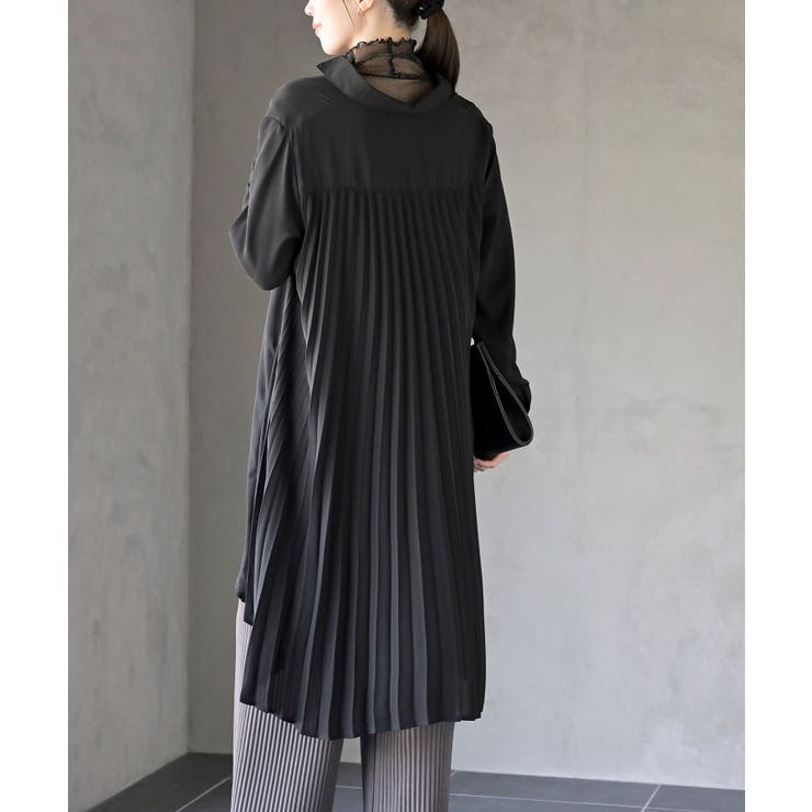 BACKプリーツテールカットブラウス[品番：RPSW0002594]｜rps 