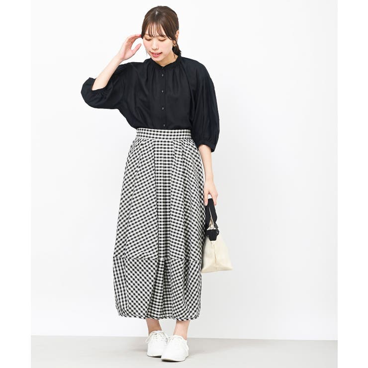 テンセル綿麻バンドカラー７分袖シャツ | rps | 詳細画像20 