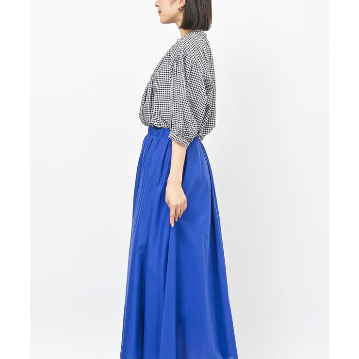 テンセル綿麻バンドカラー７分袖シャツ | rps | 詳細画像32 