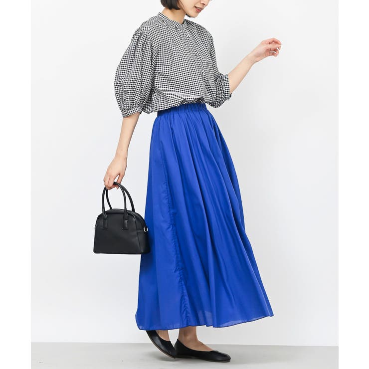 テンセル綿麻バンドカラー７分袖シャツ | rps | 詳細画像34 