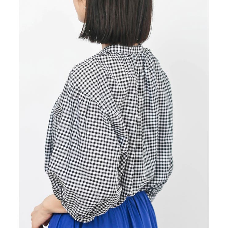 テンセル綿麻バンドカラー７分袖シャツ | rps | 詳細画像36 