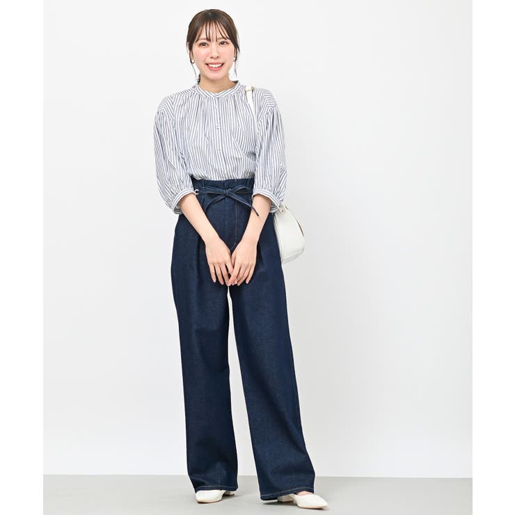 テンセル綿麻バンドカラー７分袖シャツ | rps | 詳細画像40 