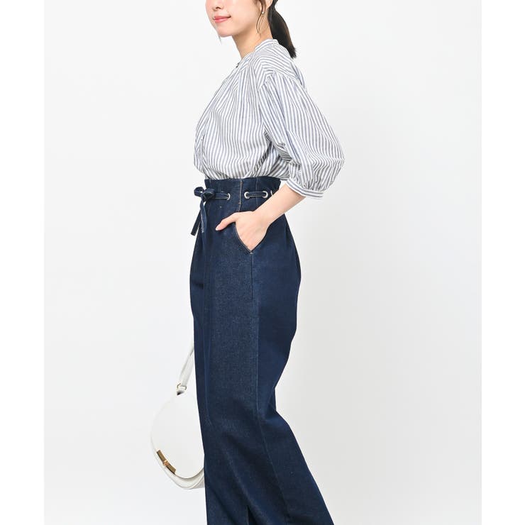 テンセル綿麻バンドカラー７分袖シャツ | rps | 詳細画像41 