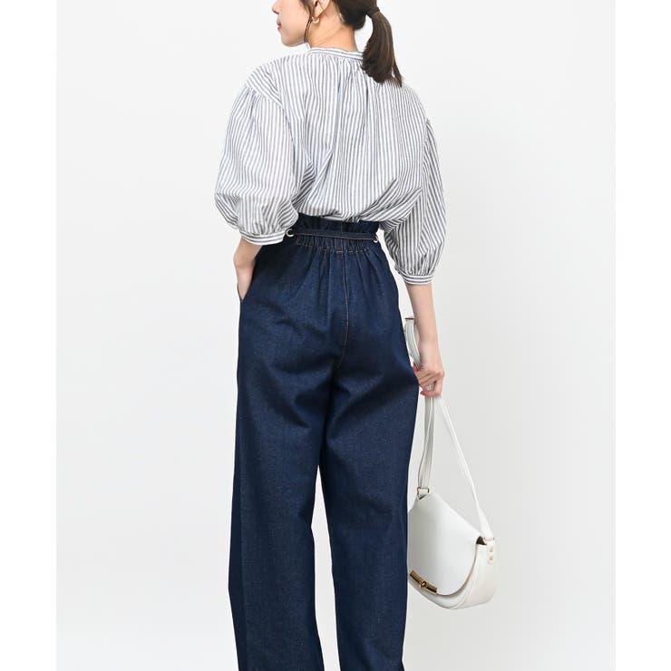 テンセル綿麻バンドカラー７分袖シャツ | rps | 詳細画像42 