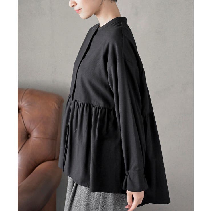 ネル起毛ＢＡＣＫティアードブラウス | rps | 詳細画像15 