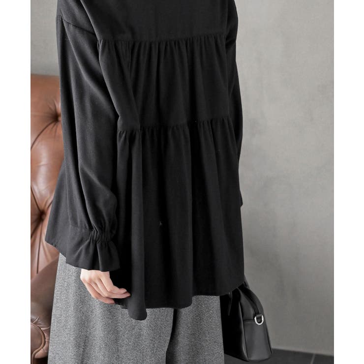 ネル起毛ＢＡＣＫティアードブラウス | rps | 詳細画像16 