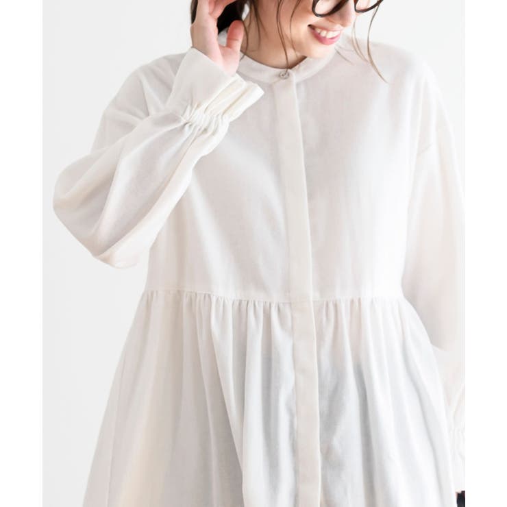 ネル起毛ＢＡＣＫティアードブラウス | rps | 詳細画像23 