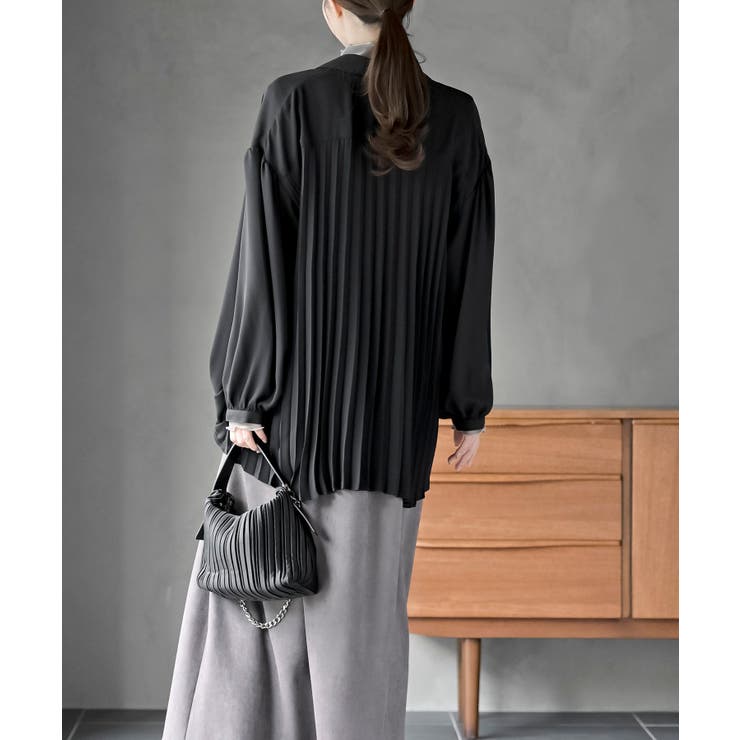 ＢＡＣＫプリーツ裾タックブラウス | rps | 詳細画像12 